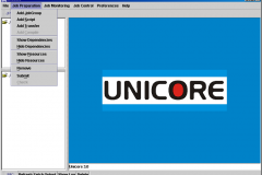 Figure 2: First version of graphical client application